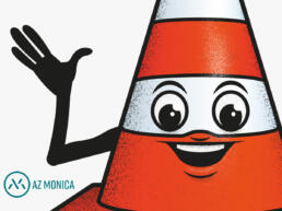AZ monica mascotte logo
